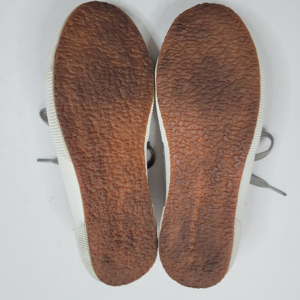 Superga Women's Gray Wool Fashion Sneakers Floral Embroidered Size 7.5 (EU 38) - Picture 9 of 9